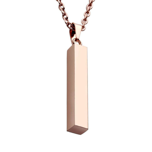 Vertical Bar Stainless Steel Pendant