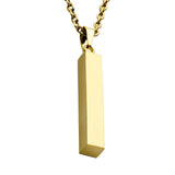 Vertical Bar Stainless Steel Pendant