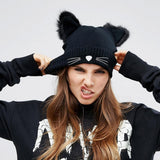 Warm Winter Cat Hat For Women