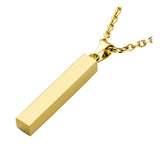 Vertical Bar Stainless Steel Pendant