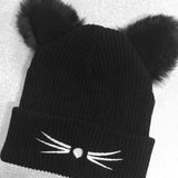 Warm Winter Cat Hat For Women