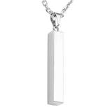 Vertical Bar Stainless Steel Pendant