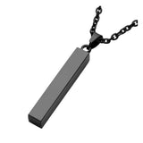 Vertical Bar Stainless Steel Pendant