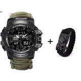 LED Military Watch with Compass